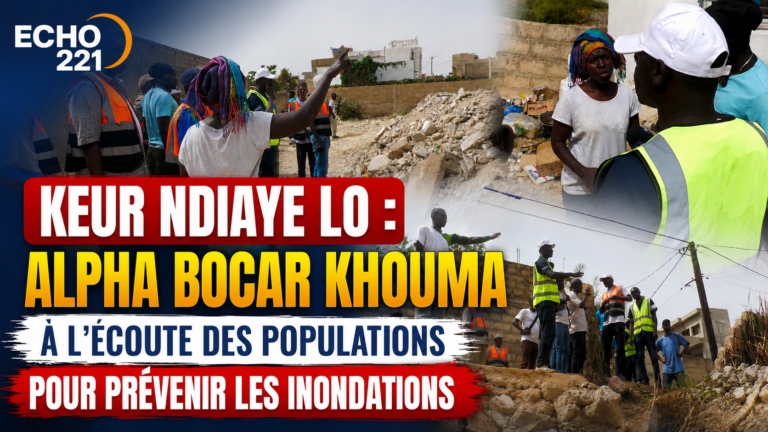 Etape Keur Ndiaye Lo : Le maire Alpha Bocar Khouma à l&rsquo;écoute des populations pour prévenir les inondations