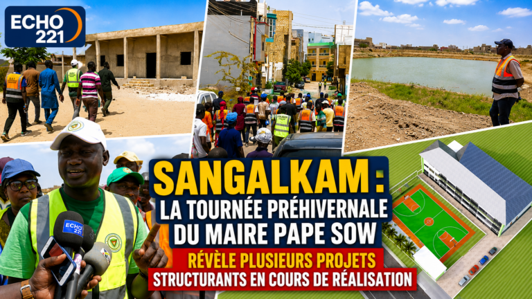 Sangalkam : la tournée préhivernale du maire Pape Sow révèle plusieurs projets structurants en cours de réalisation