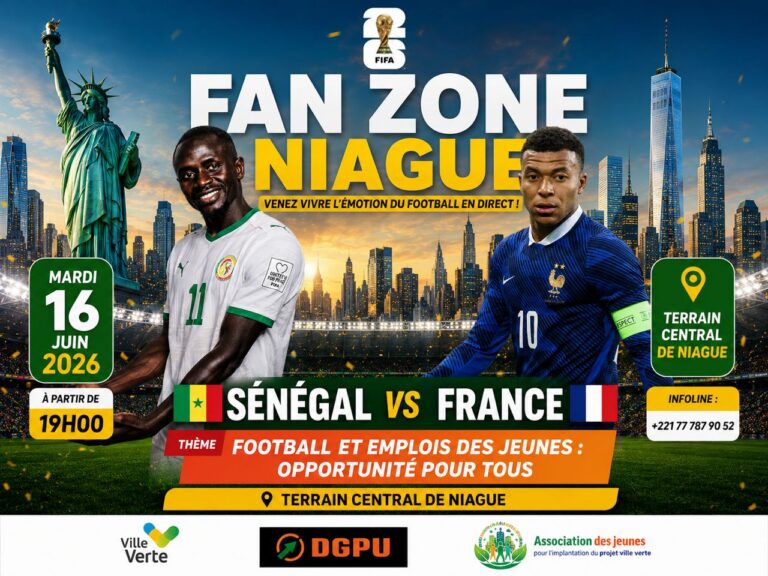Urgent – Niague : risque de tensions autour de l’organisation d’une fan zone pour le match Sénégal–France