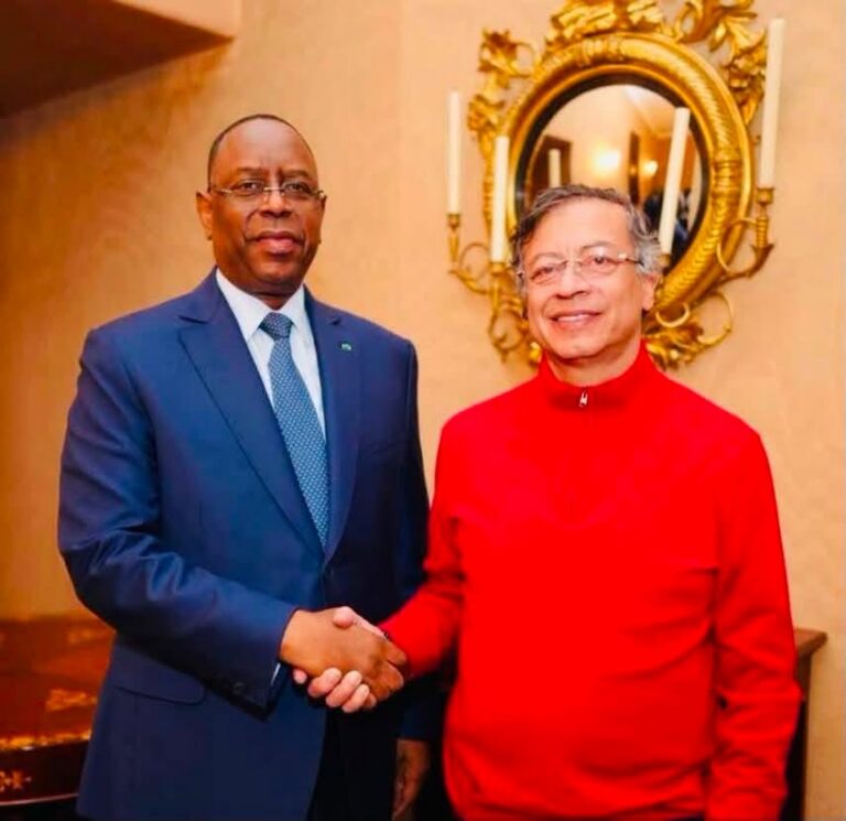Campagne pour l’ONU : Macky Sall reçu par le président colombien Gustavo Petro