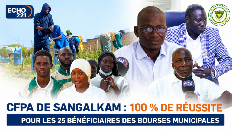 CFPA de Sangalkam : 100 % de réussite pour les 25 bénéficiaires des bourses municipales