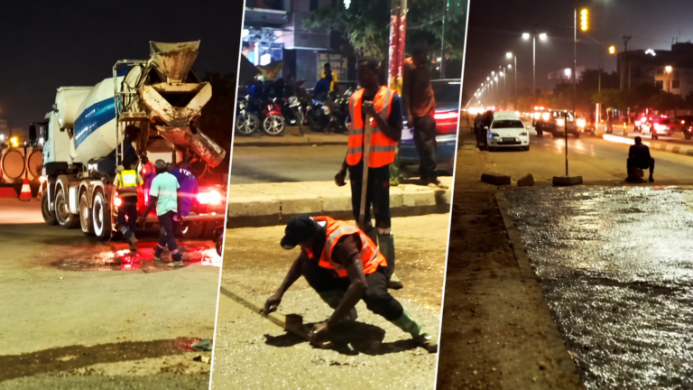 Rufisque-Ouest : des travaux de réhabilitation de la voirie en cours autour de la gare du TER